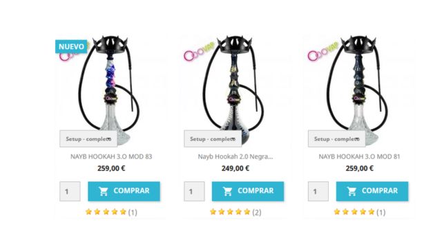 Catalogo nayb hookah